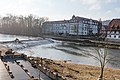 Schleuse und Wehr in der Fulda