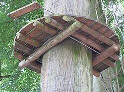 Noninvasive method of fixing a tree platform