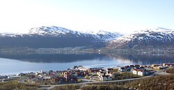 View of the village (seen from Tromsøya)