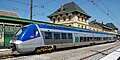 Image 10A train at Latour-de-Carol (La Tor de Querol), one of the two stations serving Andorra. Andorra has no railways, although the line connecting Latour-de-Carol and Toulouse, which in turn connects to France's TGVs at Toulouse, runs within two km (one point two mi) of the Andorran border (from Andorra)