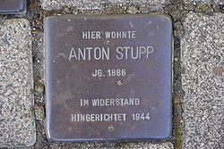 Stolperstein Anton Stupp