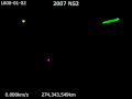 File:Animation of 2007 NS2 relative to Sun and Mars 1600-2500.gif