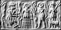 Image 33Ancient Sumerian cylinder seal impression showing the god Dumuzid being tortured in the Underworld by galla demons (from Comparative mythology)
