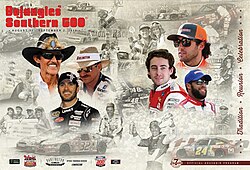 The 2018 Bojangles' Southern 500 program cover.